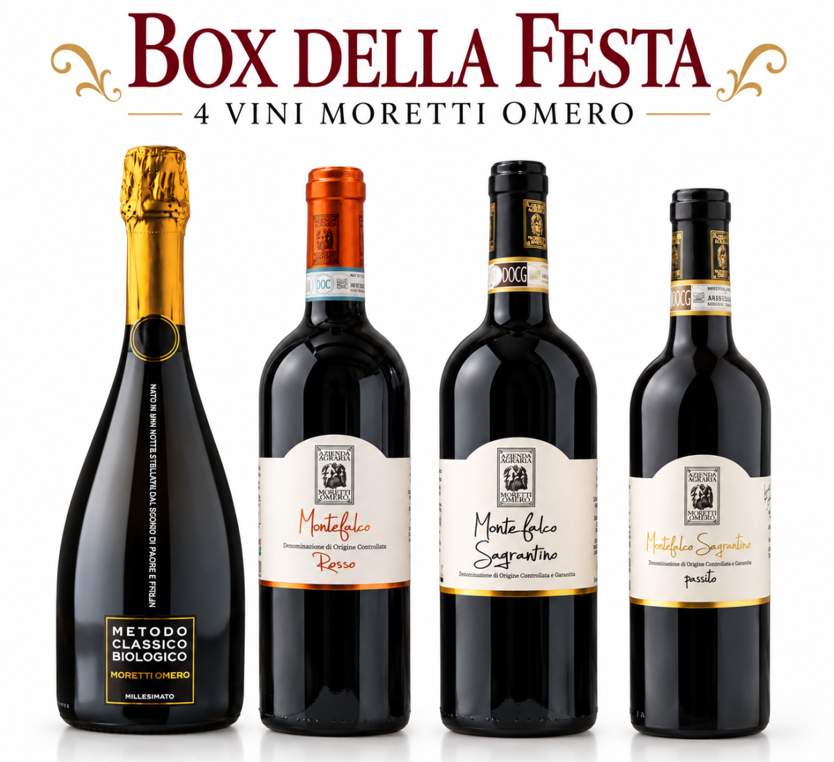 Box della Festa 4 Vini Moretti Omero